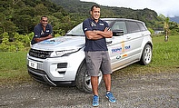 Viliame Satala and Alifereti Doviverata in Fiji with the RWC2015 tour