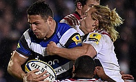 Sam Burgess in action against Harlequins on Friday night