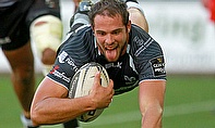 Tyler Ardron is getting some game-time in the Pro 12 with the Ospreys
