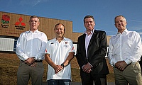 Dean Ryan, Head of international player development England Rugby, Eddie Jones, Head Coach of England Rugby, Lance Bradley and Nigel Melville