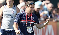 Mike Friday at Dubai 7s with USA