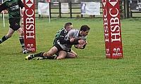 Jack Skofic going over for his try.