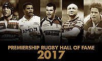 A quintet of rugby heroes are to be inducted into the Premiership Rugby Hall of Fame next week at a black-tie gala event in central London.