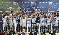 Racing 92 celebrate their win over Highlanders in the 2016 Natixis Cup