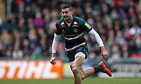 Jonny May scored two first half tries for Leicester Tigers