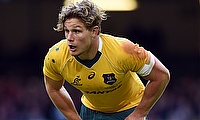 Michael Hooper scored the opening try for Australia in the game against South Africa