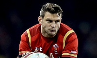 Dan Biggar left the field with an injury before half-time