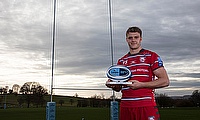 Ollie Thorly was named Gallagher Premiership Player of the Month