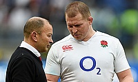 Eddie Jones (left) appointed Dylan Hartley as England's captain