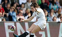 Emily Scarratt was one of the try-scorer for England
