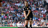 Joe Simmonds kicked four conversions during the Champions Cup game against La Rochelle