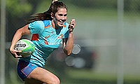 Australia's Charlotte Caslick during training session