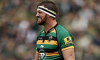 Tom Wood was one of the try-scorer for Northampton