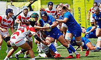 Italy have progressed to the quarter-finals after beating Japan 21-8