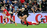 Portia Woodman scored two tries for New Zealand