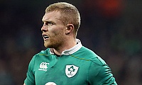 Keith Earls scored a try on his 100th Test for Ireland