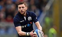 Finn Russell kicked two conversions for Scotland