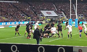 A full house at Twickenham witnessed a compelling test match between England and New Zealand