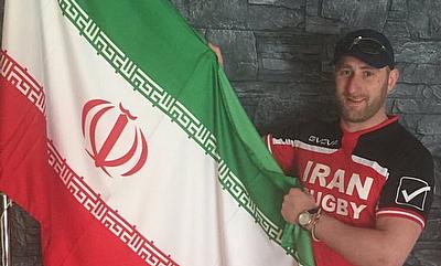 Liam Dunseath promotes rugby in Iran