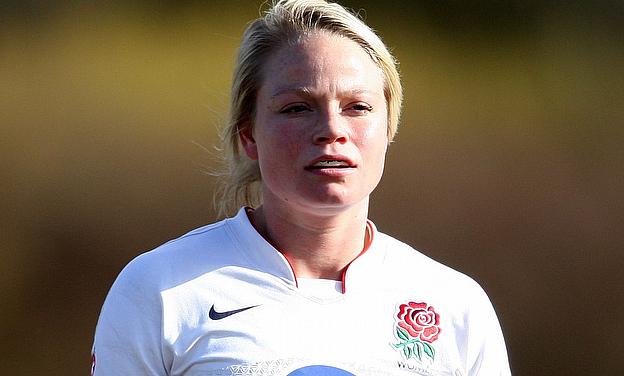 Francesca Matthews scored one of England's four tries in the final