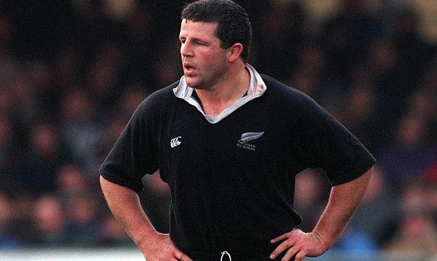 Sean Fitzpatrick, pictured during his All Blacks playing days, thinks England are on the right track under Stuart Lancaster