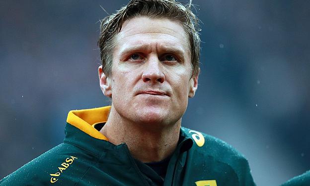 Jean de Villiers will be out for a while with the injury sustained against Wales