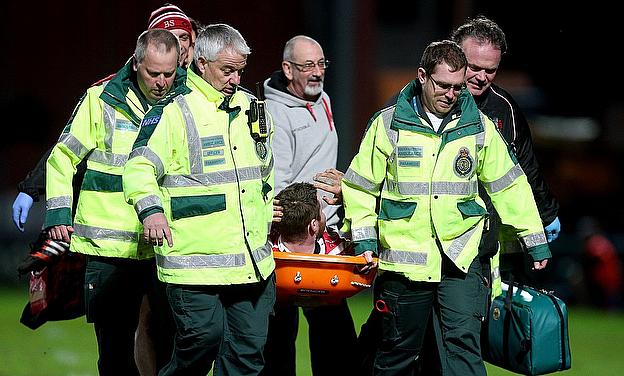 Ben Morgan was stretchered off during Gloucester's narrow win