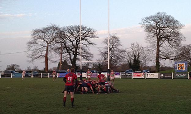 Stockport set up a scrum in their own half against Chester