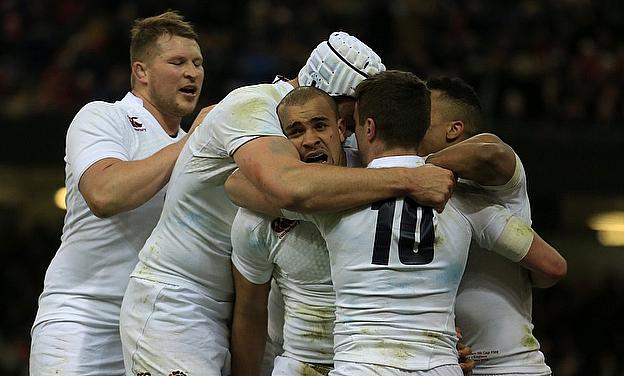 Jonathan Joseph scored a try in England's victory over Wales