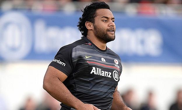Billy Vunipola scored Saracens' first of three tries against Leicester