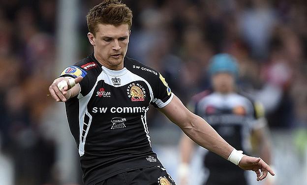 Henry Slade was among the points as Exeter beat Northampton