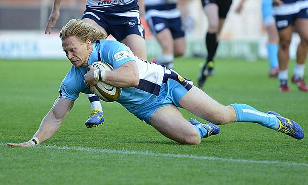 Tom Biggs touched down for Worcester in their win against Bristol