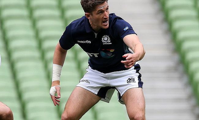 Henry Pyrgos scored a late try for Scotland