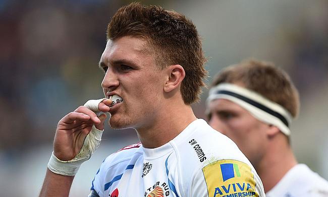 Exeter star Henry Slade is relishing the prospect of facing Saracens in next Saturday's Aviva Premiership final