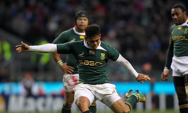 Elton Jantjies, South Africa's third-choice fly-half, kicked three penalties and three conversions