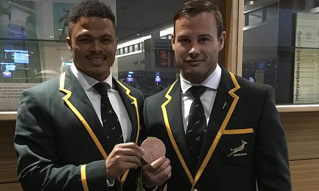 Francois Hougaard has been handed a medal after his selfless Rio gesture