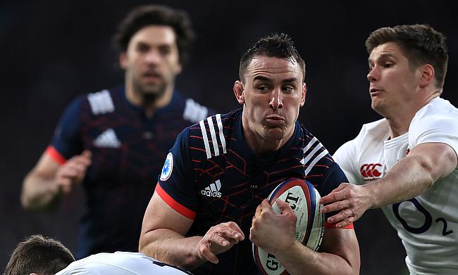 France's Louis Picamoles, centre, was the man of the match on the losing side against England