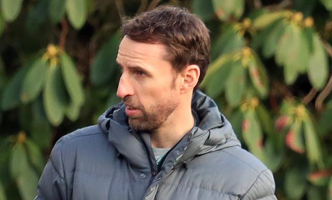 England football manager Gareth Southgate paid the national rugby union side a visit