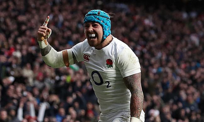 Jack Nowell scored two late tries for England