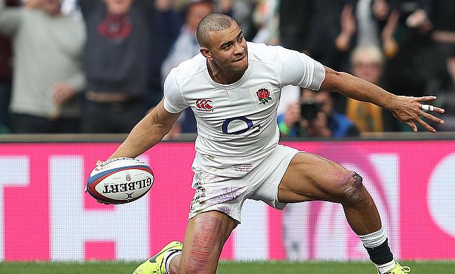 England's Jonathan Joseph scored a hat-trick of tries during the RBS 6 Nations match at Twickenham