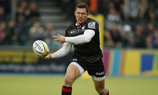 Saracens' Alex Goode scored a try of the season contender against Bath