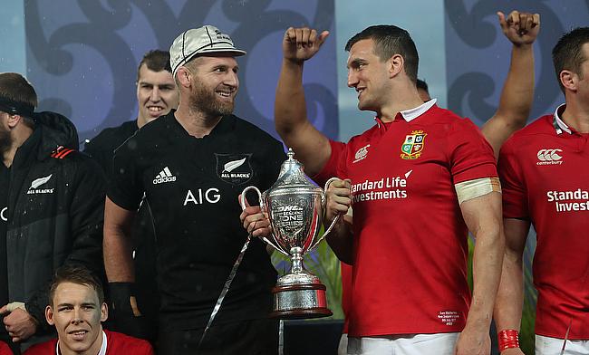 British and Irish Lions captain Sam Warburton, pictured right, has given away his kit