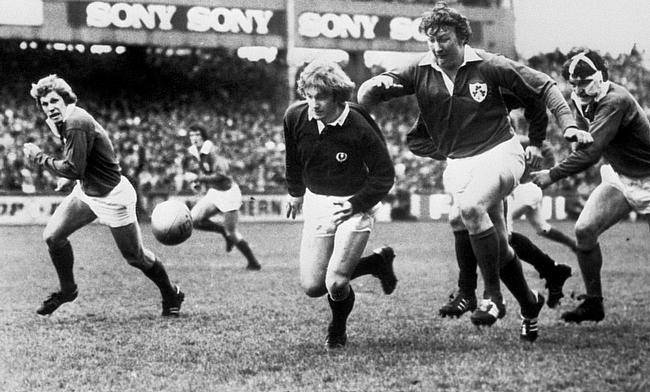 Former Ireland rugby international Willie Duggan, second right, has died aged 67