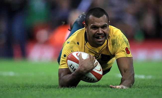 Kurtley Beale scored a try in the second half for Australia