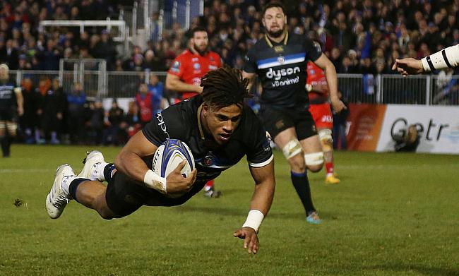 Baths' Anthony Watson scored two tries in the win against Toulon