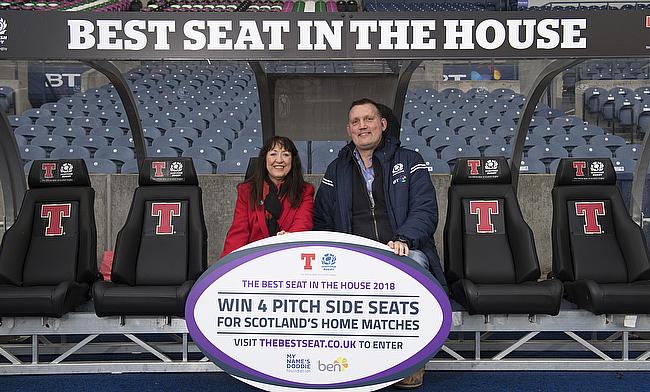 Chris Gardner of The BEN charity as Tennent’s Lager launched a charity raffle to give away the ‘Best Seat in the House’