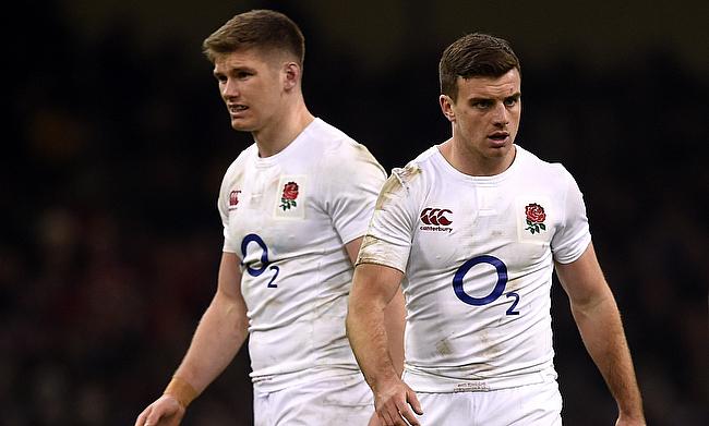 Owen Farrell (left) and George Ford led England to victory