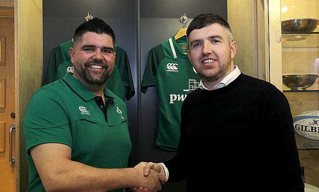 From left, Nick Winkelman, IRFU’s Head of Performance & Science, and Sean O’Connor, CCO and Co-founder of STATSports.