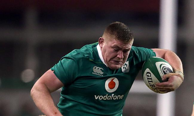 Tadhg Furlong	was one of the try-scorer for Ireland