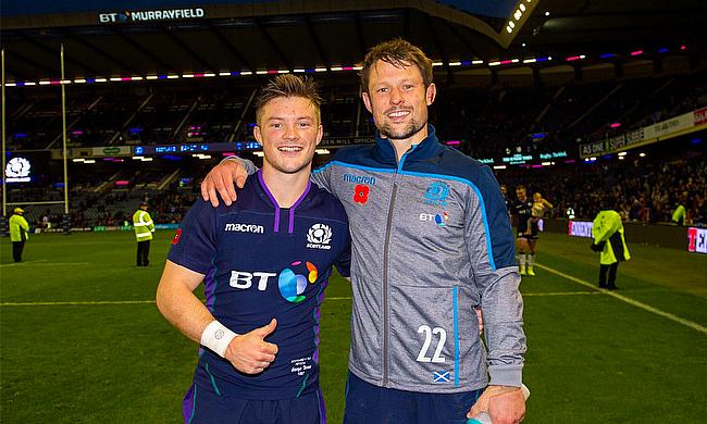 George and Peter Horne at BT Murrayfield